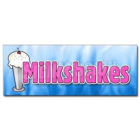 MILKSHAKES DECAL Sticker Thick Ice Cream Shop Chocolate Vanilla Tin